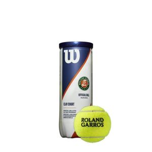 BALLE DE TENNIS Tube de 3 balles de Tennis Wilson Roland Garros terre battue