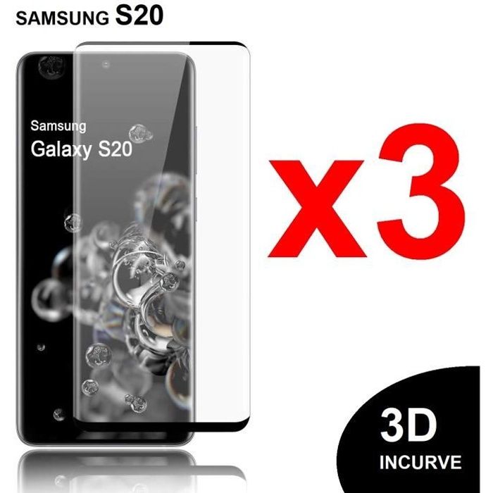 Verre Trempé Pour Samsung Galaxy S20, Film Protection D'Écran, Protecteur  Vitre, Kit UV, Curvé 3D Pour Samsung Galaxy S20 : : High-Tech