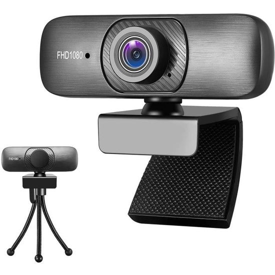 Webcam Full Hd 1080p Avec Microphone Pour Ordinateur Portable De Bureau 