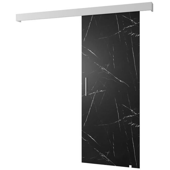 Porte coulissante - ABIKSMEBLE - Salwador 1 - 90 x 204 - Cache rail ...