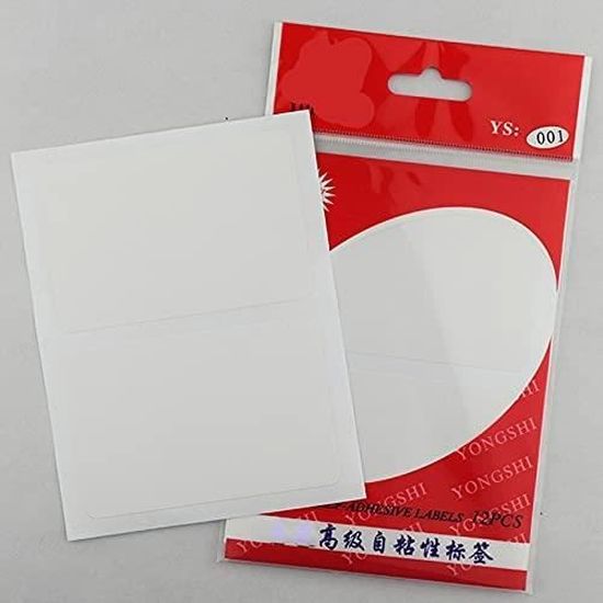 1000 Étiquettes Autocollantes Couleurs 75x50 Mm - 5 Couleurs Vibrantes (200 Par Couleur)