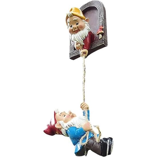 Nain De Jardin Humoristique Pêcheur En Résine - Déco Extérieure Pour Jardin, Balcon, Terrasse
