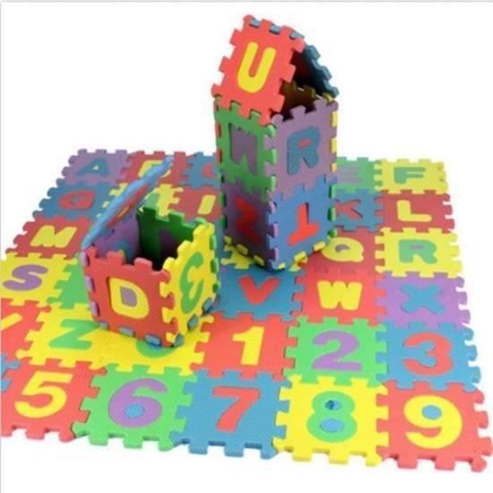 Puzzle Tapis Mousse Bebe 36 Pieces 11cm 13 5cm 0 6cm Par Piece Tapis De Jeu Tres Resistant Pour Enfants Alphabets Chiffres Cdiscount Jeux Jouets