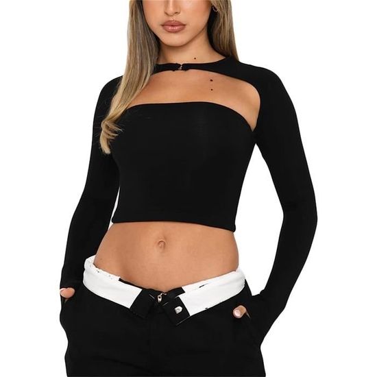 Top à encolure bateau - Noir - FEMME | H&M FR
