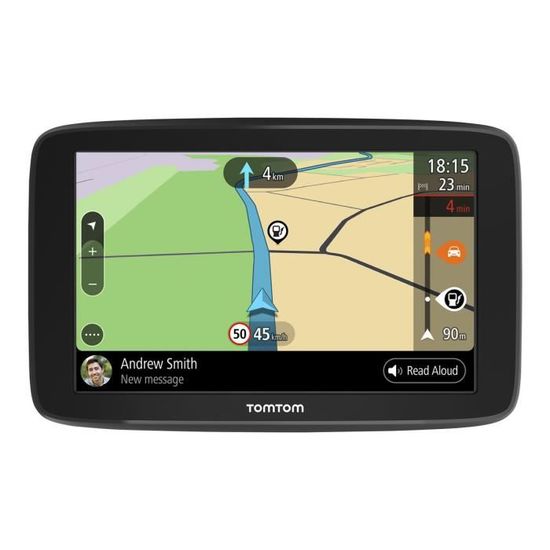 GPS TomTom GO Basic - Grand écran 6 po - Mises à jour Wi-Fi - Cartes d'Europe à vie - TomTom Traffic à vie