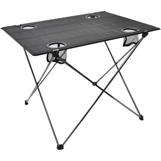 Ensemble Table Et 4 Chaises Pliantes Camping - Table 95x55cm, Charge 75kg, Avec Sac De Transport - Idéal Pique-nique & Jardin