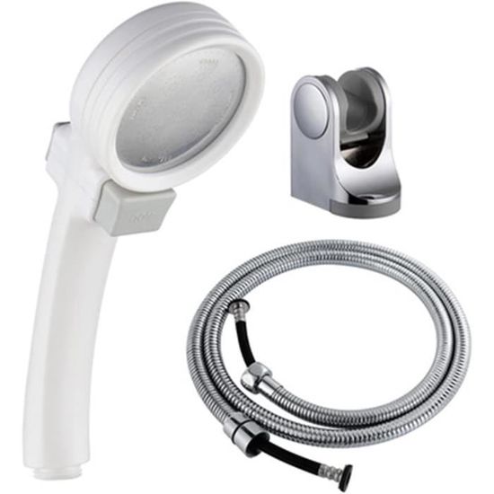 Pommeau De Douche 3 En 1 Haute Pression Avec Filtre Charbon Actif - ABS, Multi-modes, Pour Salle De Bain Familiale