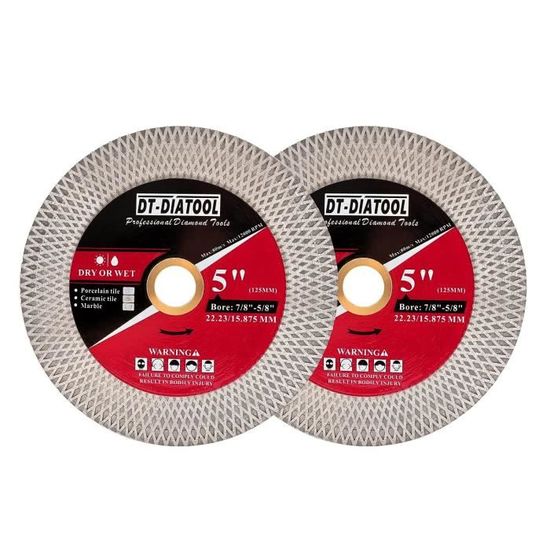 Lot De 2 Lames De Scie Circulaire Diamantées 85 Mm Pour Couper Lot De 2 Lames De Scie Circulaire Diamantées 85 Mm Pour Couper