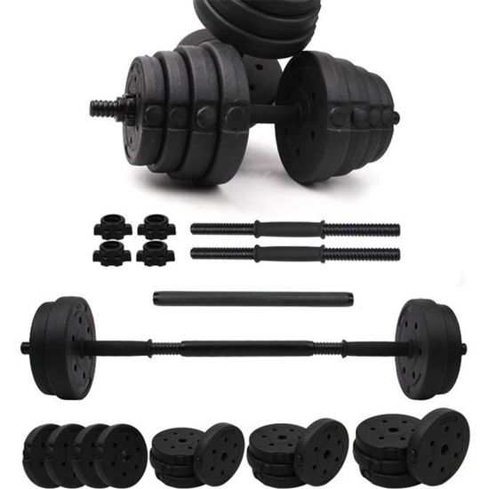 CEN Haltères Musculation Gym Entraînement 20KG réglables de 12PCS