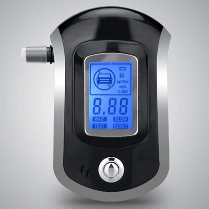 Éthylotest Testeur d'Alcool Professionnel Numérique - Alcootest Électronique Portable - Ecran LCD - Digital Breath - Indication d