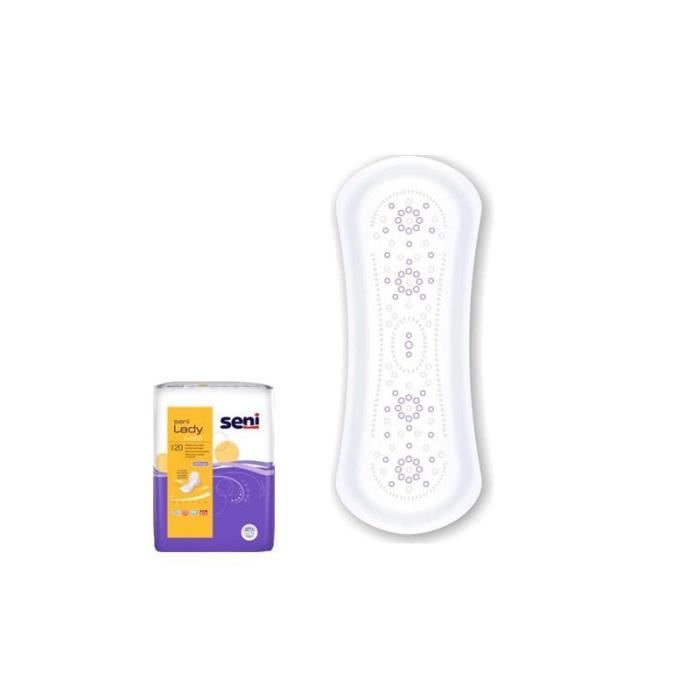 Protections pour fuites urinaires Femme SENI Lady Mini - Incontinence légère - Lot de 20