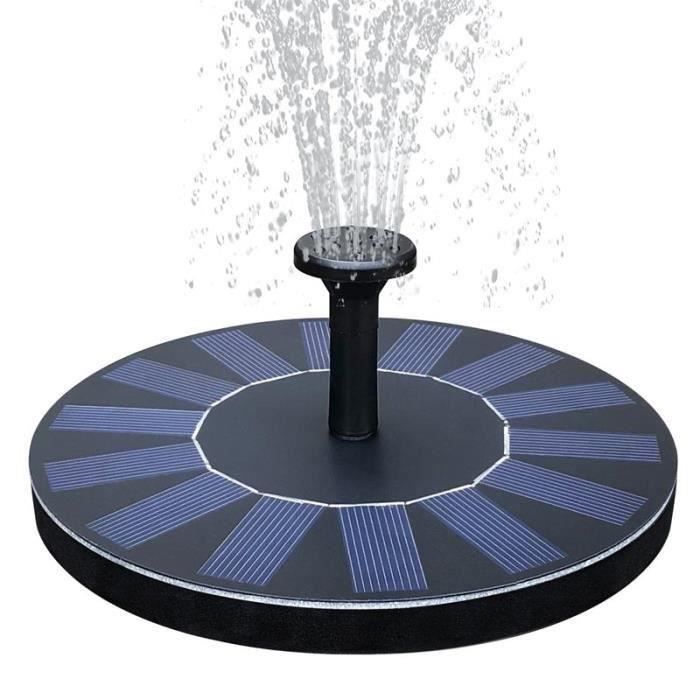 Fontaine Solaire Pompe Piscine 1.4W Panneau Solaire Pompe à Eau Flottante Solaire pour Bassin - Piscine - Décoration de Jard Sh31182