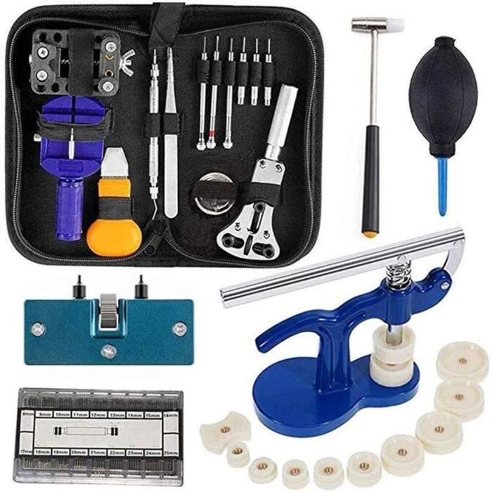 Kit D'outils De Réparation Pour Montre - Ensemble De Mécanique Pour Toutes Les Montres, Montre Outil de Presse - 389 Pcs / Set