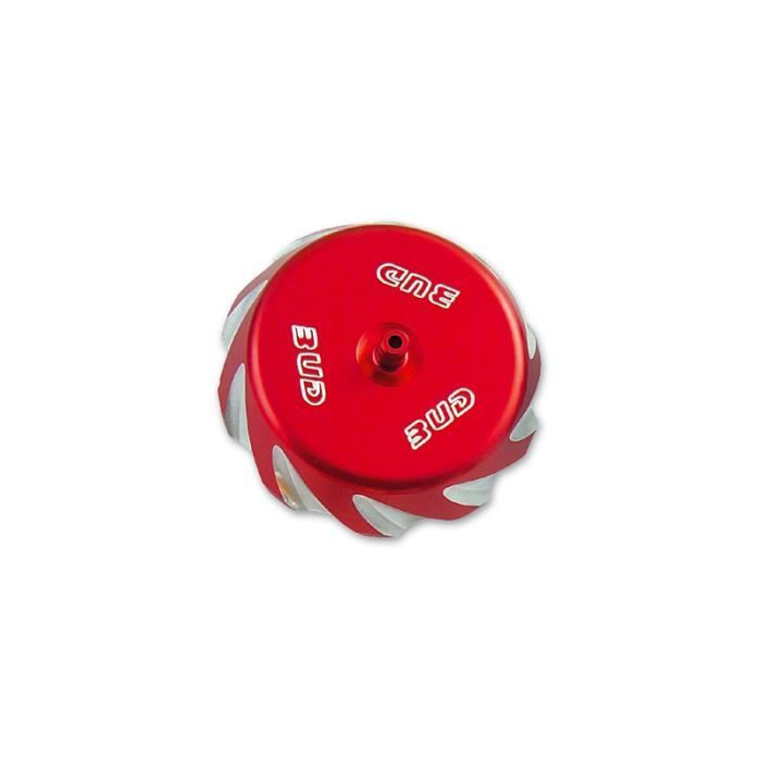 Bouchon réservoir alu BUD RACING 60 65 80 KX + 85 KX 95-13 - ROUGE