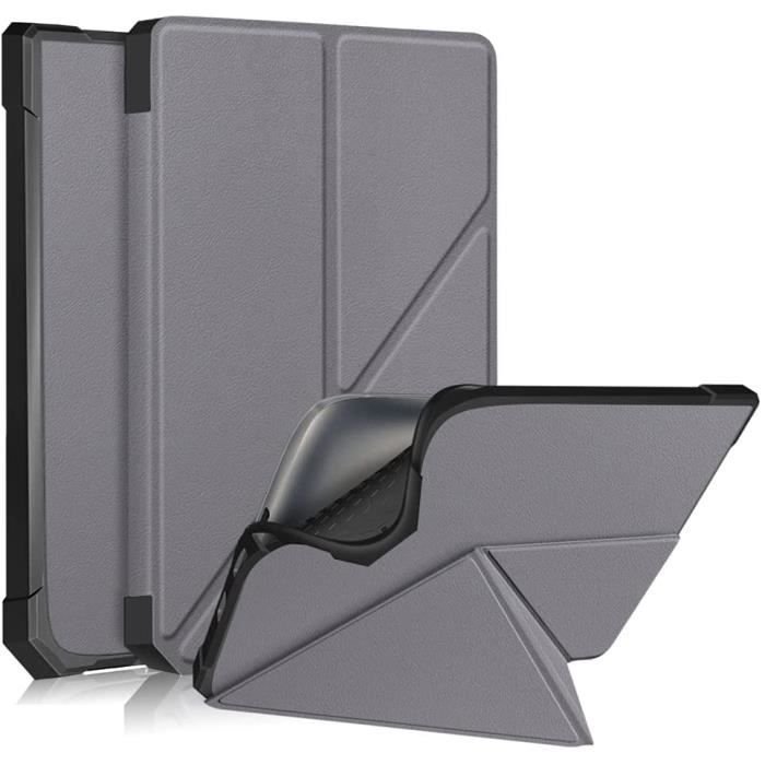 Coque Etui Housse pour Vivlio InkPad 3 InkPad 3 Pro InkPad Color - Gris - avec Support et Fonction Sommeil/Réveil Automatique