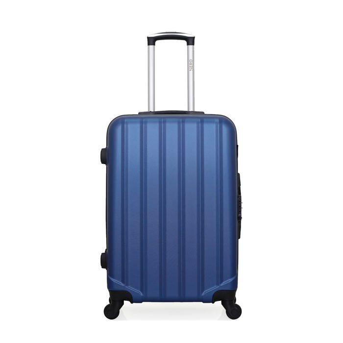 HERO – VALISE WEEK-END - ABS – 65cm – 4 roues – HIMALAYA – MARINE
