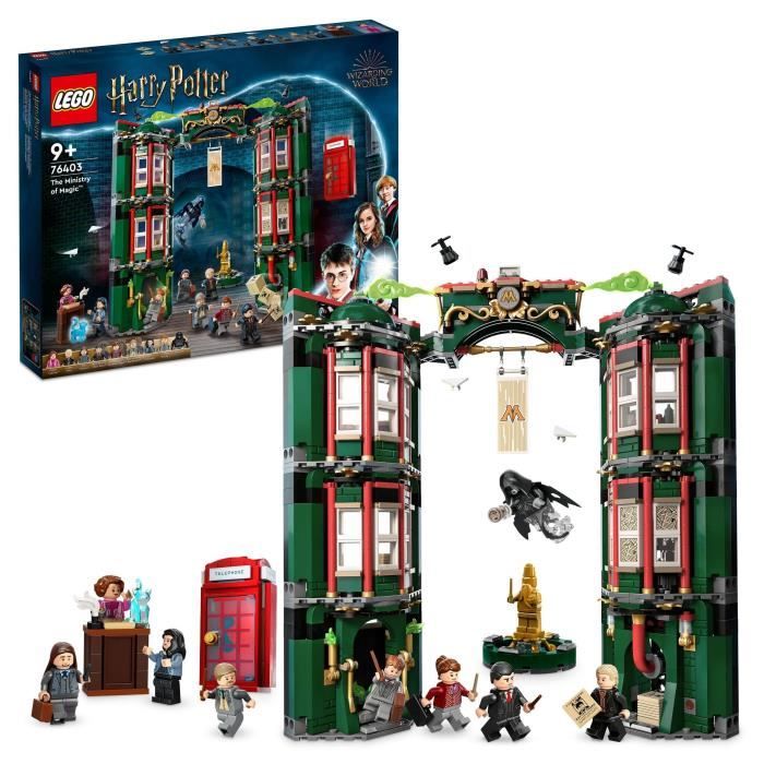 LEGO® 76403 Harry Potter Le Ministère de la Magie, 12 Minifigurines et une Fonction de Transformation, Idée de Cadeau