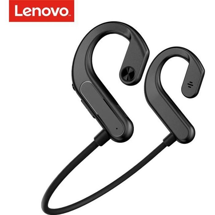 Casque sans fil à conduction osseuse en titane Lenovo X3 BT 5.0 Casque de sport à oreille ouverte avec micro IPX5 résistant à la t