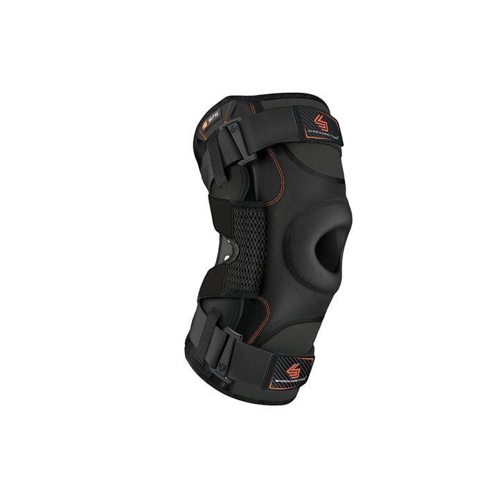 Shock Doctor Genouillère pour Adulte avec charnières Bilaterales, Mixte, 875-01-36, Noir, XXL - 10068