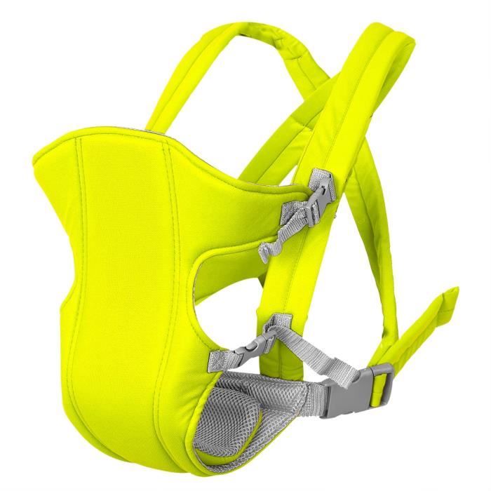 1Pc nouveau-né bébé porte-bébé sac à dos respirant avant arrière transportant le siège de fronde (vert)