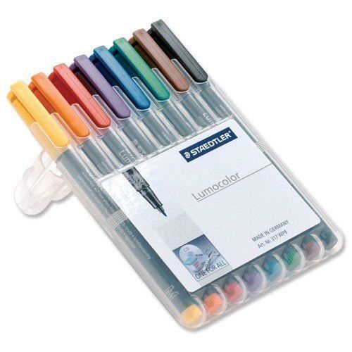 Staedtler 312 WP8 Lumocolor Feutre non permanent Pointe large Pochette de 6 (Import Royaume Uni)
