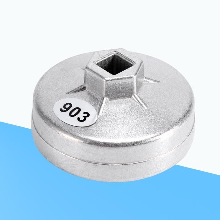 Doradus 74mm 14 flûte outil douille de clé de filtre à huile de capsule en aluminium de dissolvant pour la voiture 