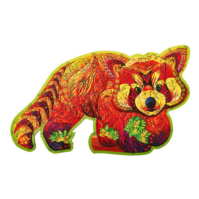 Marque-page 3D Panda Roux Deluxebase - Illustration Lenticulaire | Licence Katrina Sokolo