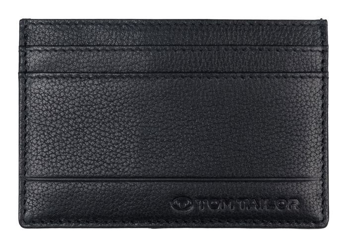 Porte-cartes - TOM TAILOR - Bela Card Wallet - Cuir - Noir - 11 x 7 x 05 cm