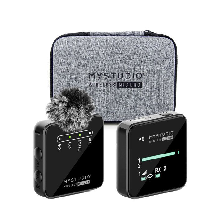 Microphone sans fil - Easypix - MyStudio - Ultra-portable - USB Type-C - 100m portée