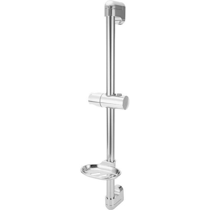 Barre de douche murale support de pomme de douche bras de douche avec boîte à savon G1 / 2 Salle de douche en acier inoxydable
