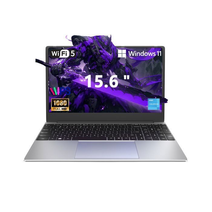 PC Portable 156 FHD Ordinateur Portable Windows 11 Pro 8 Go RAM 256 Go SSD Intel Celeron N4000 MINI HDMI WiFi