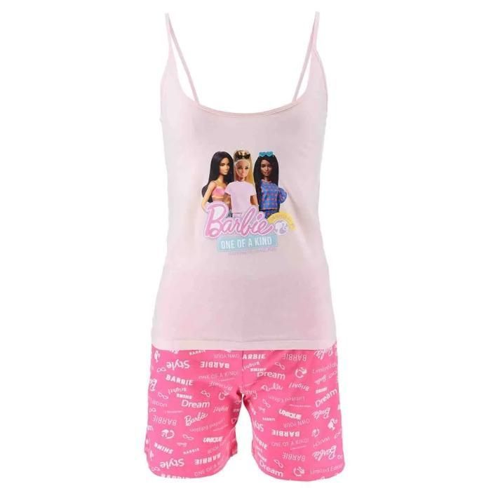Pyjama Court Femme Coton Barbie