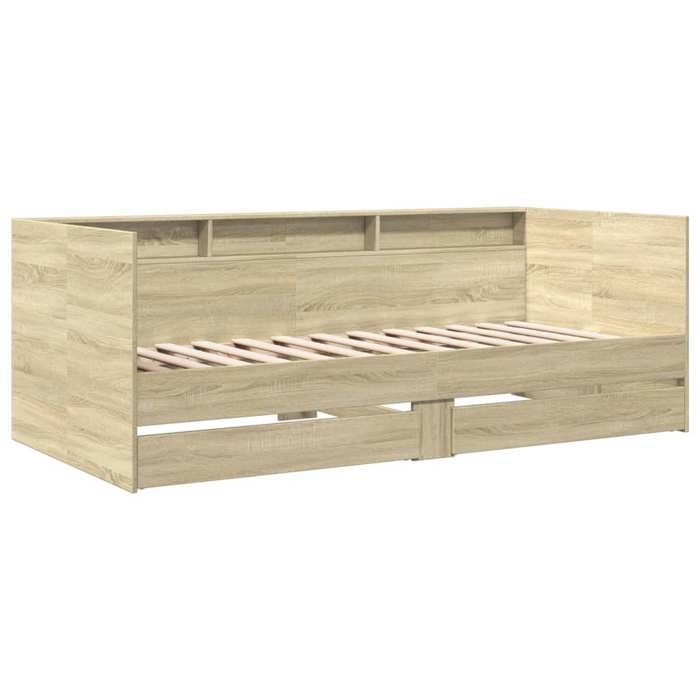 RemiseLit de repos Simple - avec tiroirs sans matelas Lit de jour chêne sonoma 100 x 200 cm JILIMAISON2025 59020335