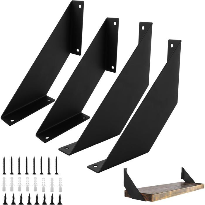 Equerre Etagere Noire