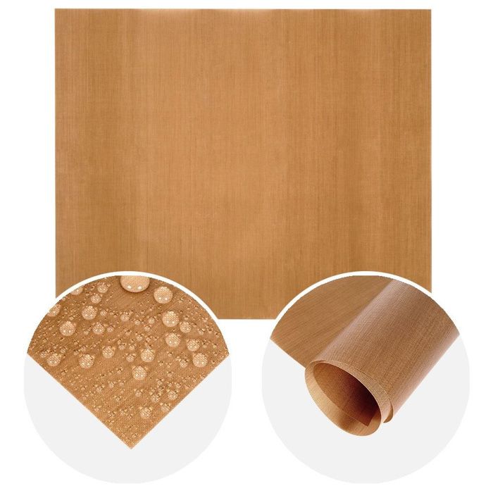 Feuille de cuisson en téflon - LA CUCINA - 40x33 cm - Réutilisable - Résistante à 230°C - Antiadhésive