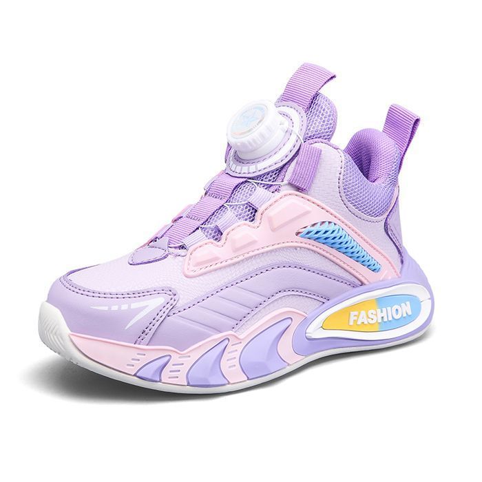 Chaussures De Running Enfant - HENRVIEG - Fille Respirant Léger Course Confortable Antidérapant Basket - Violet