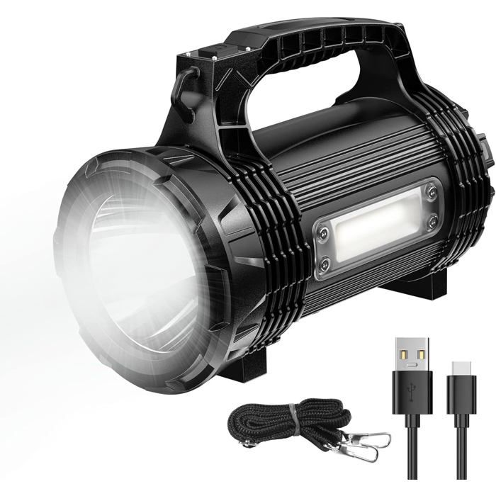 Lampe torche LED MISTRAL rechargeable 420lm, IP68 avec coffret de rangement équipé Lampe torche LED MISTRAL rechargeable 420lm, IP68 avec coffret de rangement équipé