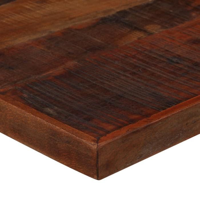 (NEW 2026)Table cuisine + chaises(Rectangle) SOLOMON Brun Mobilier de bar 3 pcs - FAFA-TOP - Meuble de cuisine - Bois de récupératio