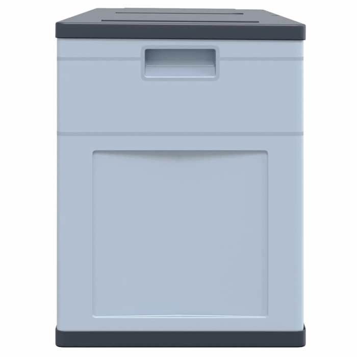 Promotion mars * COFFRE DE JARDIN - YUNYAN - Boîte de rangement de jardin - MEUBLE JARDIN - 320 L Gris Noir _7699520