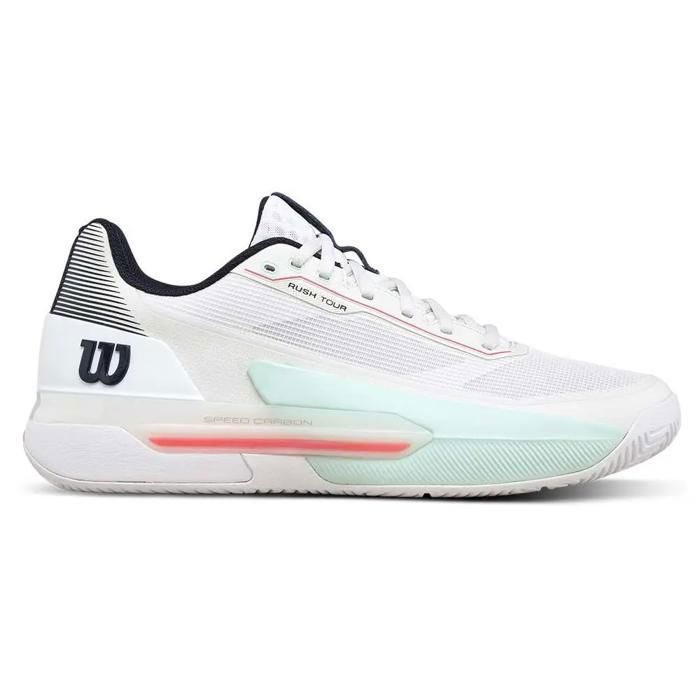 Chaussures de tennis Wilson Rush Tour 5 - wh/bay/fiery Chaussures de tennis Wilson Rush Tour 5 - wh/bay/fiery