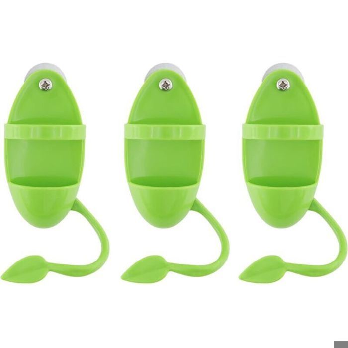 Porte-aliments osselets pour oiseaux + support - vert
