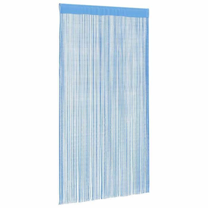 Meuble Déco - VOILAGE - Bleu - Rideau en fils - Set de 2 - 140x250 cm bleu clair - pour salon luf7028130