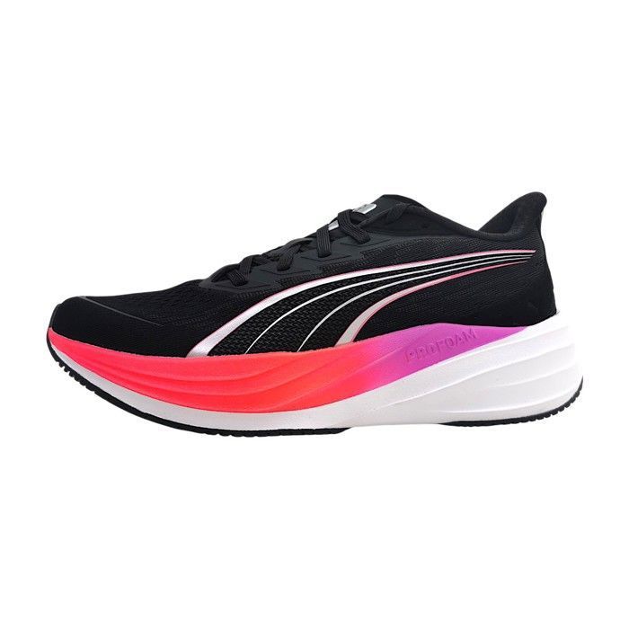 Femmes Puma chaussure à lacets sportive Darter Pro 2 Textile Lacets Plat - noir/rose