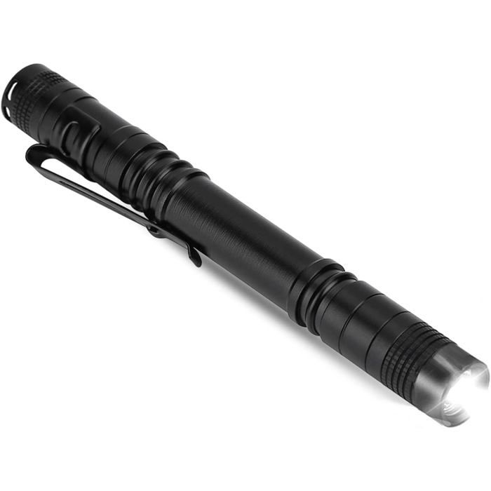 Lumière Flash portative 1pc Lampe de Poche à Del Ultra-Brillante Mini-Torche de Poche en Forme de Stylo pour Cadeaux et Utilisation