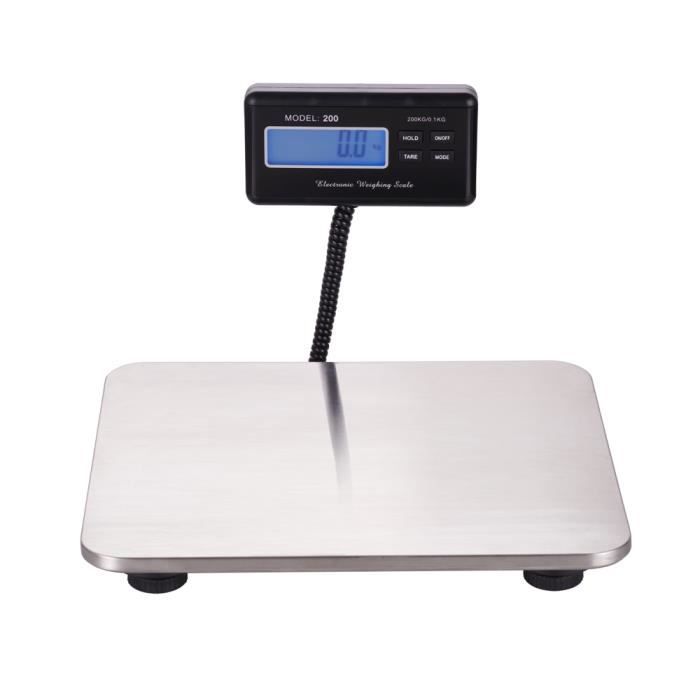 Balance Postale Weighmax En Acier Inoxydable - Capacité 90 Lb (40kg) - Grande LCD Avec Fonction Tare - Neuf