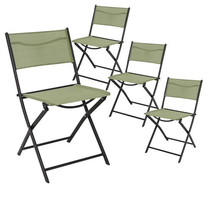Chaises pliantes design au meilleur prix, Lot de 2 Chaises pliantes ALU