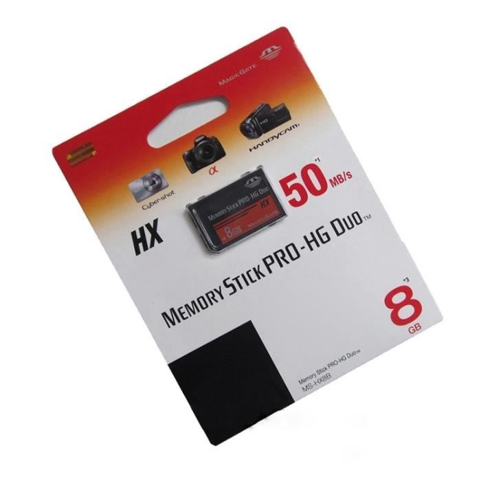 Carte Memoire Ms Pro Duo Pour Appareils Photo Sony 8 Go Psp Et