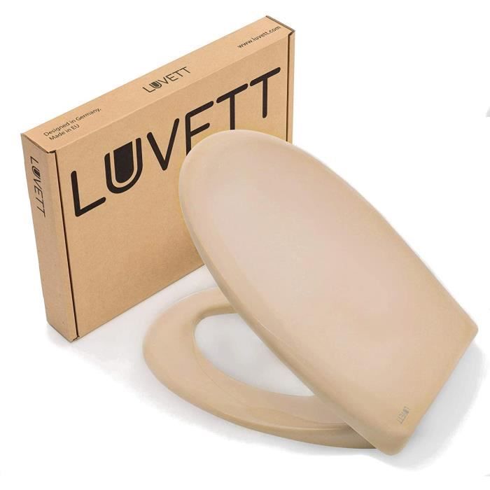 Abattant WC Cersanit Carina Slim - Abaissement Automatique, Duroplast Antibactérien, Quick Release