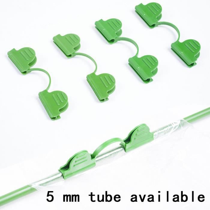 48 Colliers De Serrage DRYEN Pour Tuyau De Jardin 16mm - Fixation Bâches, Serres, Films - Vert ABS Résistant