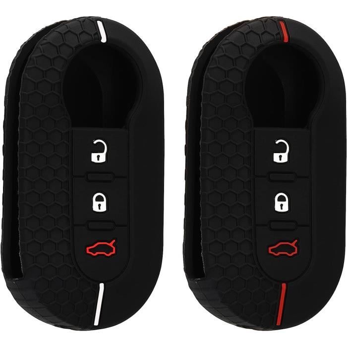 Porte-clés Double Anneau Pour Télécommande De Voiture – Noir, Homme